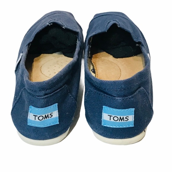 Toms classic‎ canvas slip on navy size 6 women’s - Picture 4 of 7